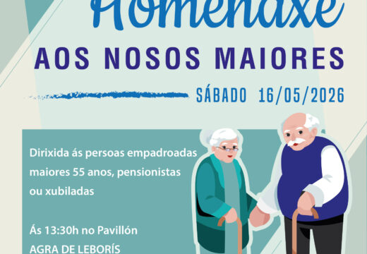 A festa homenaxe aos nosos maiores celebrarase o 16 de maio no pavillón do IES Agra de Leborís