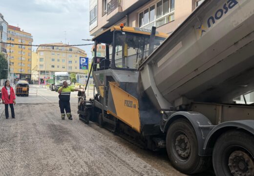 O Concello de Ribeira inicia as obras de mellora da rúa Miguel Rodríguez Bautista