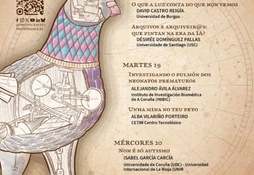 Cartel de luxo para o regreso do Pint of Science: do 18 ao 20 de maio enchemos os bares de Carballo de ciencia!