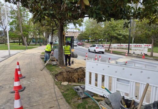 Renovación da rede de sanemanto en Santa Cruz