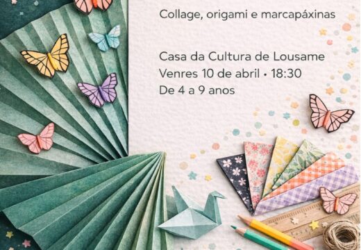 O Concello de Lousame organiza un obradoiro infantil gratuíto para facer origamis, collages e marcapáxinas