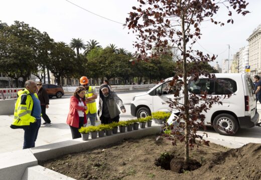 Catro faias vermellas acompañan desde hoxe ao Obelisco