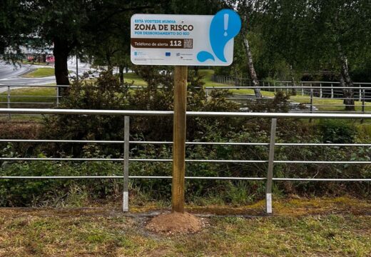 A Xunta instala 11 paneis divulgativos para informar e sensibilizar a cidadanía sobre o risco de inundación en distintos puntos dos concellos de Cambre e Culleredo