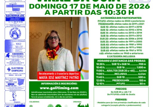 A vixésimo primeira edición da Carreira Popular Virxe da Guía terá lugar no 17 de maio
