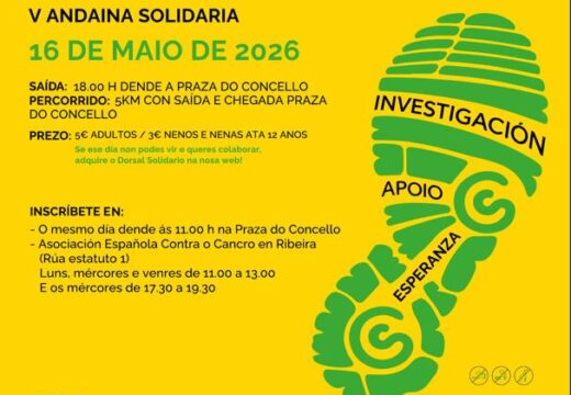 Ribeira marchará por quinta vez contra o cancro no 16 de maio