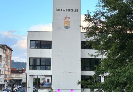 Iluminación do concello no Día da Fibromialxía
