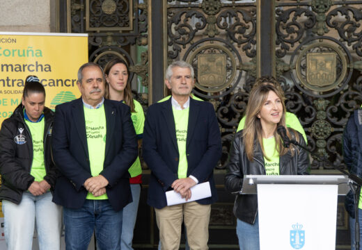 A andaina «A Coruña, en marcha contra o cancro» tinguirá de verde as rúas da cidade este domingo 24, e cumprirá a súa XIII edición