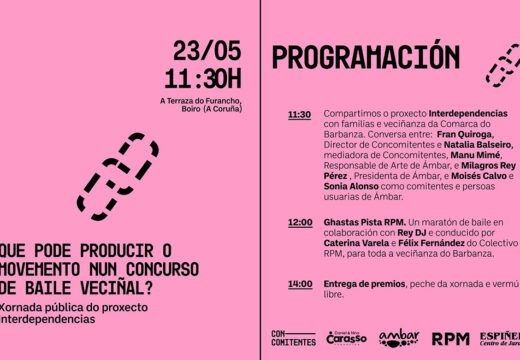 A Asociación Ambar e Concomitentes presentan en Boiro o proxecto ‘Interdependencias’ cunha xornada de diálogo e un maratón de baile veciñal