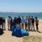 Alumnado do IES N°1 de Ribeira recolleu preto de 30 quilogramos de residuos da praia de Coroso