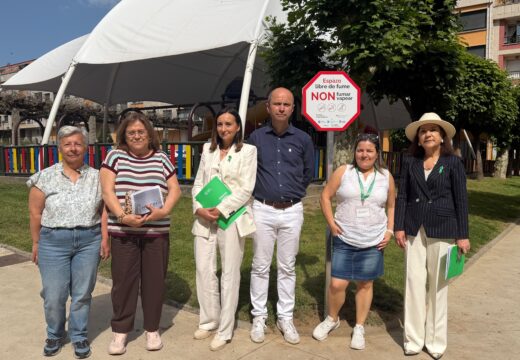 O parque ribeirense das Abesadas incorpórase como Espazo Sen Fume na rede da Asociación Española Contra o Cancro