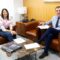 A alcaldesa de Ribeira reuniuse co conselleiro de Educación María Sampedro e Román Rodríguez abordan a mellora das infraestruturas dos centros educativos do municipio