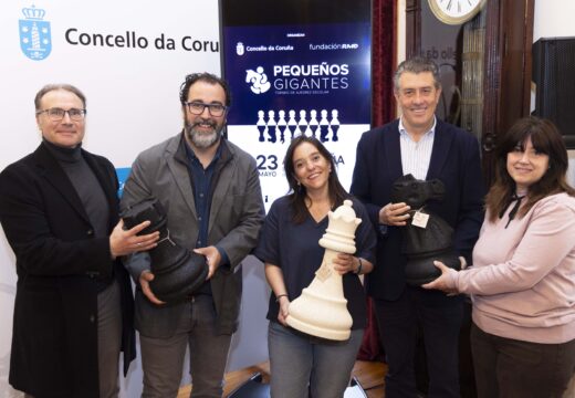 O Concello organiza en María Pita o vindeiro sábado o primeiro Torneo de Xadrez Escolar Pequenos Xigantes
