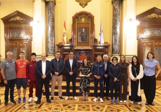 O Concello recibe en María Pita ás grandes figuras internacionais do Gran Premio Cantones 2026