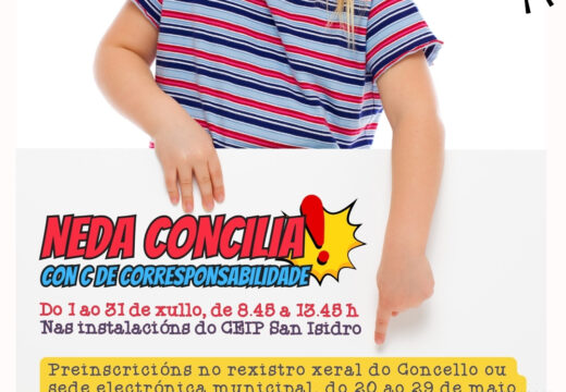 Aberto o prazo de preinscrición para o campamento municipal de verán “Neda concilia”