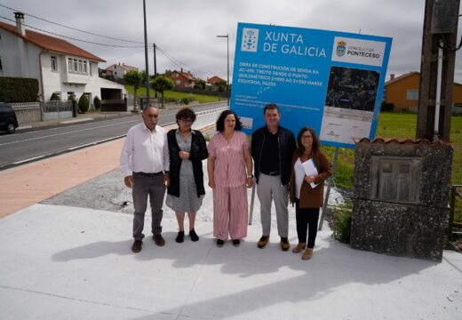 Belén do Campo destaca en Ponteceso o compromiso da Xunta coa mellora da súa seguridade viaria e coa mobilidade sostible coa execución de duas sendas en Pazos e Couto co impulso dun novo itinerario peonil en Corme de máis de 1.3 M euro