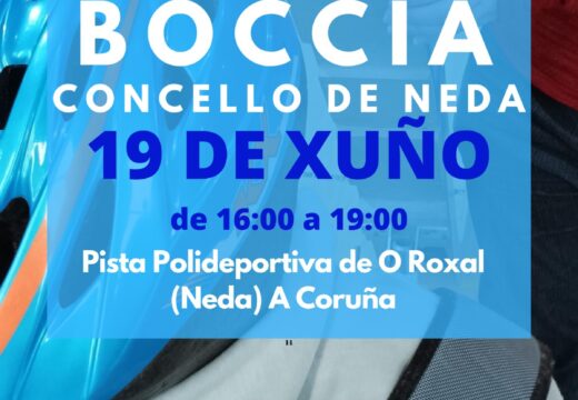Neda acolle este venres unha competición de boccia impulsada pola Asociación Sociocultural ASCM