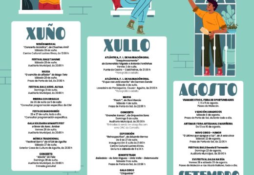 A Fiestra da Cultura de Ribeira conta con preto dunha trintena de propostas que dinamizarán o verán