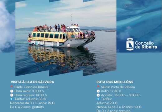 O Concello de Ribeira programa viaxes a Sálvora, Ons e a ruta do mexillóns