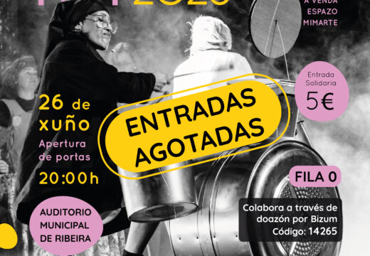 O Auditorio de Ribeira acollerá o vindeiro 26 de xuño o ‘Mimarte Fest’, un musical solidario coas entradas xa esgotadas a favor das vivendas inclusivas de Ambar
