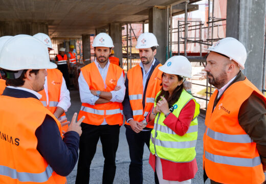 O Concello avanza coa execución da estrutura do edificio de 50 novas vivendas de alugueiro social no barrio de Xuxán