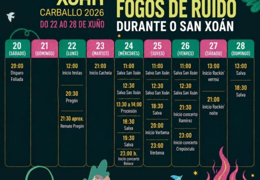 Recomendacións e avisos para a cidadanía con respecto á pirotecnia das festas de San Xoán
