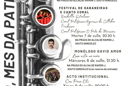 O Concello de Fene presenta unha nova edición do ciclo “Xullo, Mes da Patria” cunha programación cultural para todos os públicos