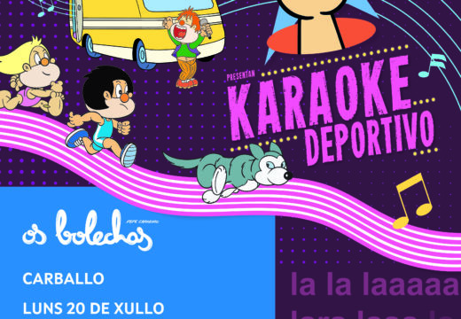 Os Bolechas chegan á praia de Razo co seu divertido “Karaoke deportivo”