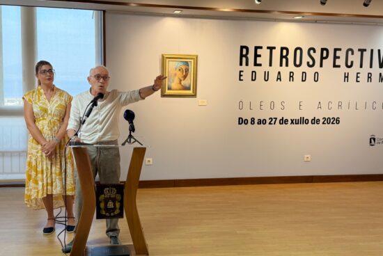 Máis dunha trintena de obras integran a exposición Retropectiva, de Eduardo Hermo, no Lustres Rivas de Ribeira