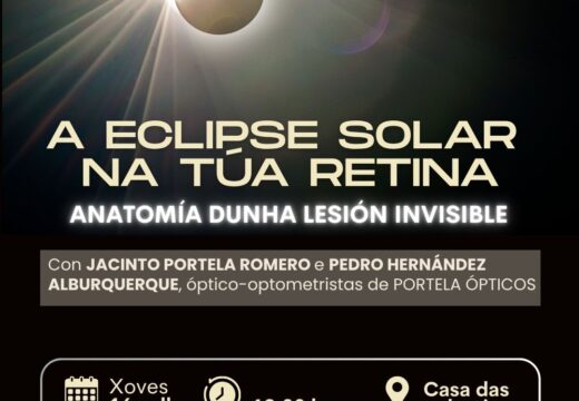 O Concello organiza este xoves unha charla sobre como observar a eclipse solar de forma segura
