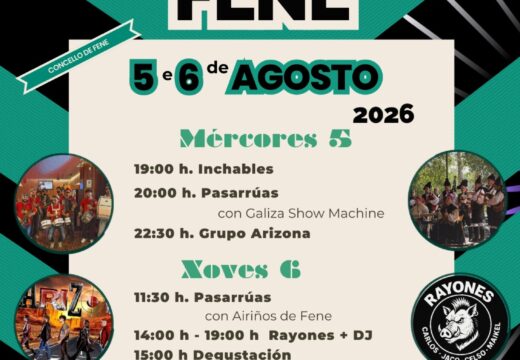 O Concello de Fene recupera a celebración das festas patronais de San Salvador