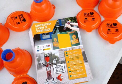Carballo amplía a rede de reciclaxe de aceite usado ata os 40 puntos de recollida coa incorporación dun novo contedor en San Paio