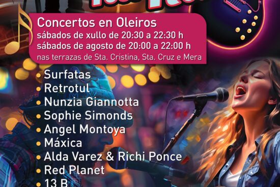 Todos os sábados de verán haberá música na rúa en Santa Cristina, Santa Cruz e Mera