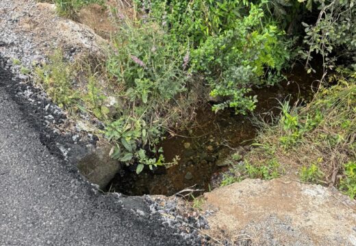 BNG de Santa Comba denuncia defectos na obra de reparación da estrada que vai do Outeiro a Tapia en San Cristobo de Mallón