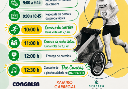 Este domingo 12 de xullo, terá lugar a celebración da Carreira pola Diversidade dende as 10h na explanada de Coroso (Ribeira), tras o aplazamento da data inicial no mes de maio