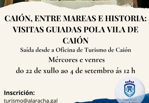 O concello volve organizar durante o verán visitas guiadas pola vila de Caión