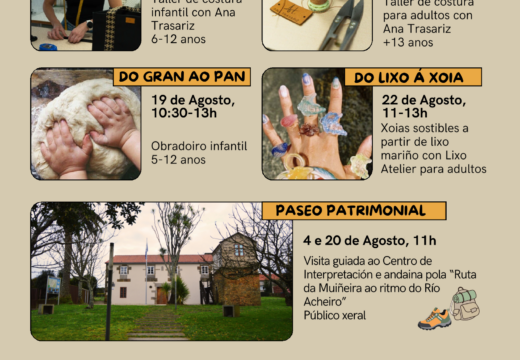 O Museo de Golmar acollerá en agosto un novo programa de actividades para todos os públicos