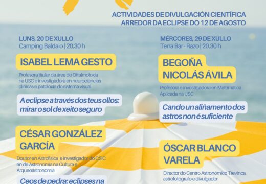 Carballo pon o foco na divulgación astronómica co programa “Sol x Ciencia” ante a histórica eclipse do 12 de agosto