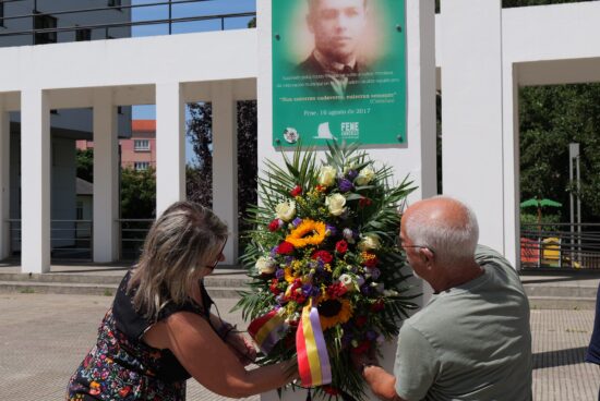 Fene reivindica a memoria democrática no Día da Galiza Mártir cunha homenaxe a Ramón José Souto e a inauguración da exposición “Castelao e a maldición do franquismo”