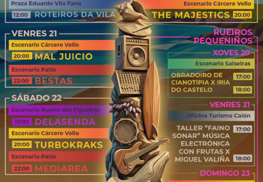 Caión volverá converterse nun escenario aberto para a música, a cultura e a tradición coa sexta edición dos “Rueiros da Vila”