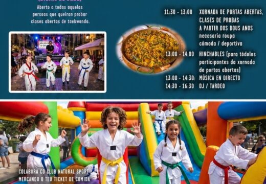 O Natural Sport retoma a exhibición de taekwondo na rúa do Sal no 5 de setembro