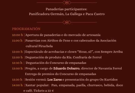 A Festa do Pan de Neda regresa cos produtos estrela dos fornos locais, xantar popular e unha morea de propostas culturais para nenos e maiores