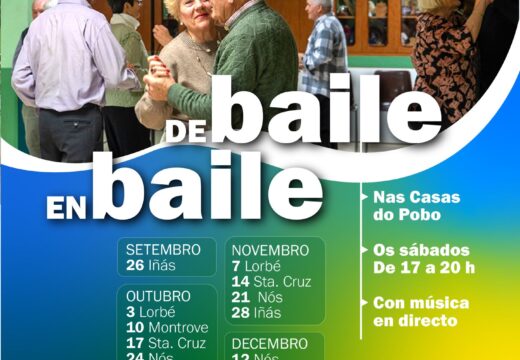 Novas tardes de baile para as persoas maiores en Oleiros