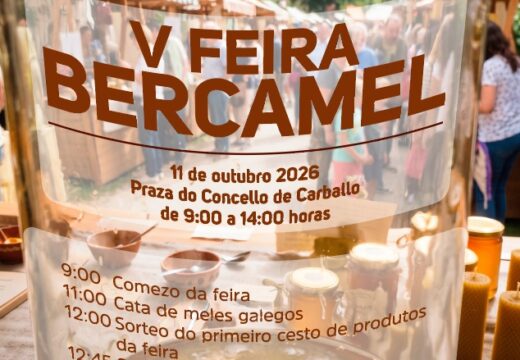 A Praza do Concello acollerá o 11 de outubro a quinta edición de Bercamel, a feira do mel galego