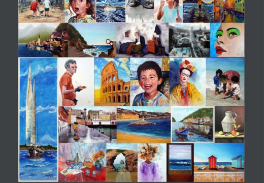 A exposición colectiva Xuntos pola arte abre as súas portas no Lustres Rivas de Ribeira