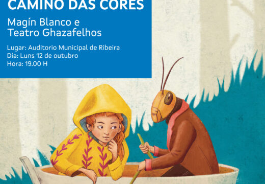 A función A nena e o grilo camiño das cores fomentará o uso do galego entre o público familiar de Ribeira no 12 de outubro