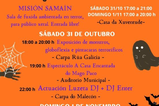 O Samaín convida a pasalo de medo en Ribeira cunha nutrida programación