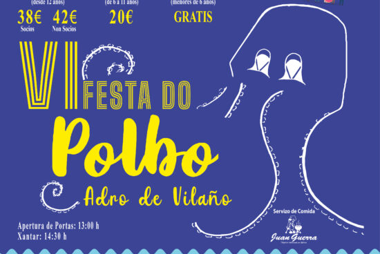 Adro de Vilaño celebra este sábado a VI Festa do Polbo