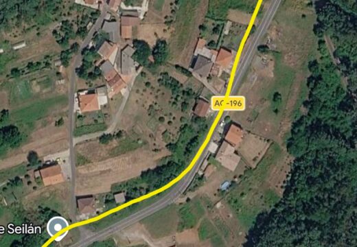 O Concello de Outes informa do inicio das obras para dotar a Seilán dunha cuneta transitable na AC-196
