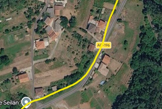 O Concello de Outes informa do inicio das obras para dotar a Seilán dunha cuneta transitable na AC-196